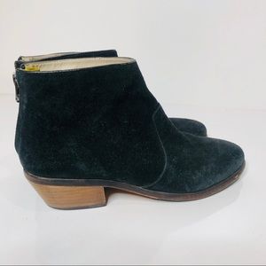 Boden black suede ankle booties Sz 38